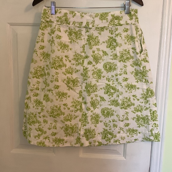 Pleated in front cotton summer skirt with pockets, purchased in Greece - Picture 2 of 4